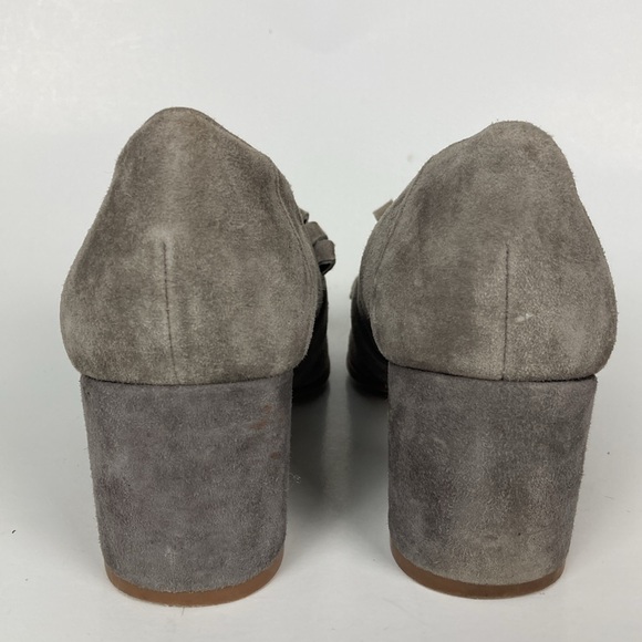 Steve Madden Kate Suede Fringed Loafer Pump Size 6.5 - Picture 7 of 13